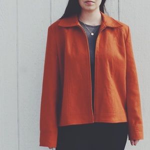 Pumpkin color vintage 70s style jacket